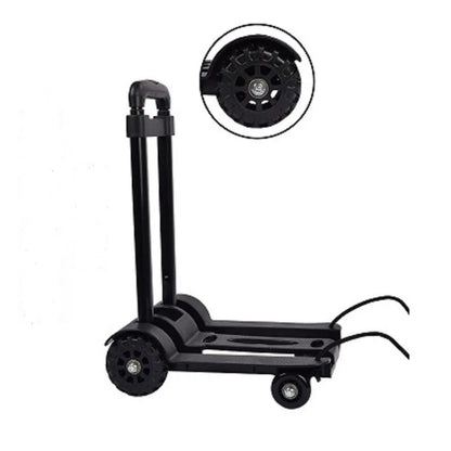 Folding Portable Hand Truck with 2 or 4 Wheels Adjustable Pull Rod – CarryFlex
