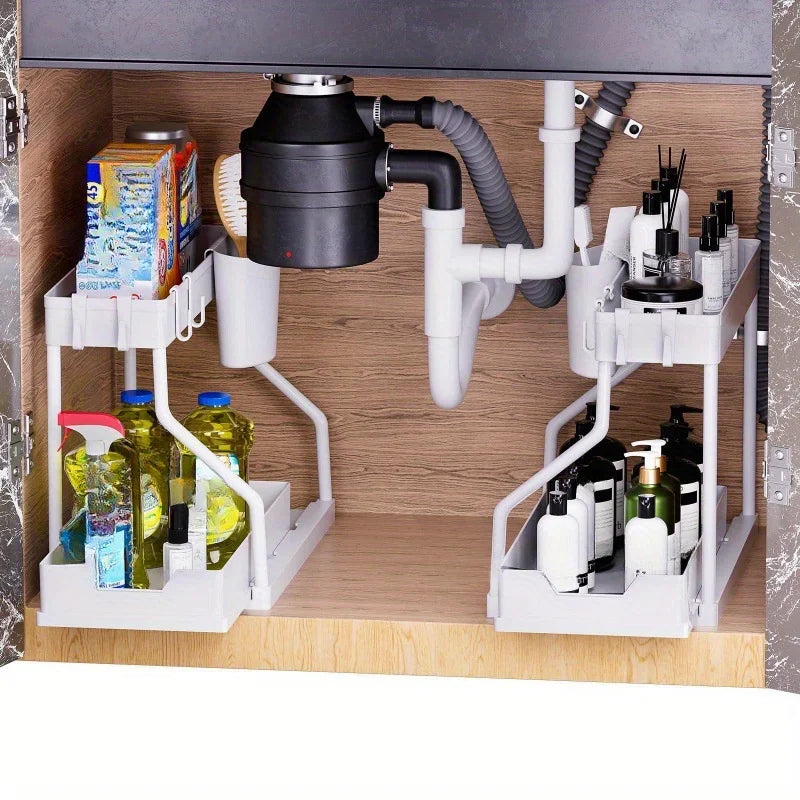 Multilayer Pull-Out Seasoning & Storage Rack – Liora