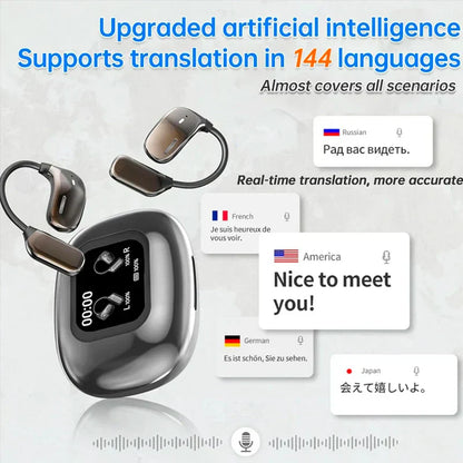Real-Time Translation Earbuds with LCD Touch – Lexora