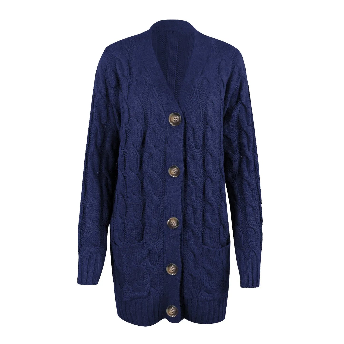 Knitted Women's Cardigan with Buttons – Noor