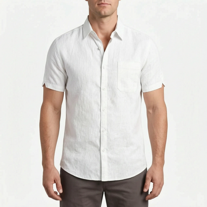 Short-Sleeve Casual Shirt -  Justin