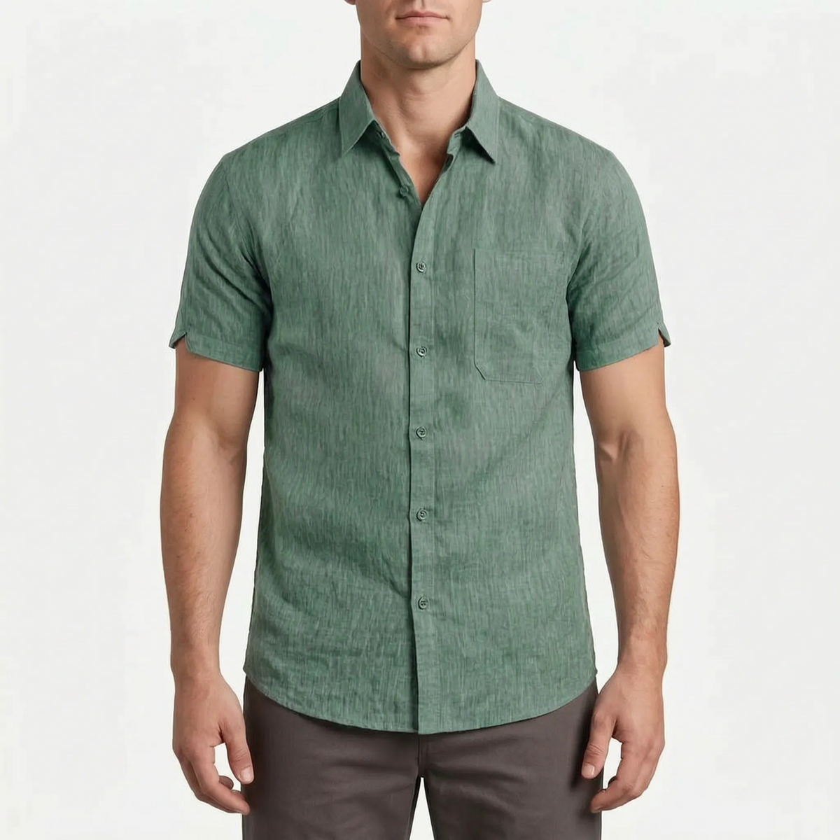Short-Sleeve Casual Shirt -  Justin