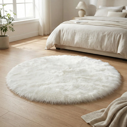 Soft Shag Area Rug With Non-Slip Base - Veluxo