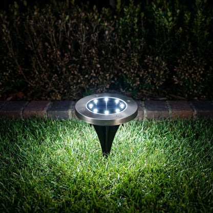 Solar Powered Garden Ground Lights - Lumidisk