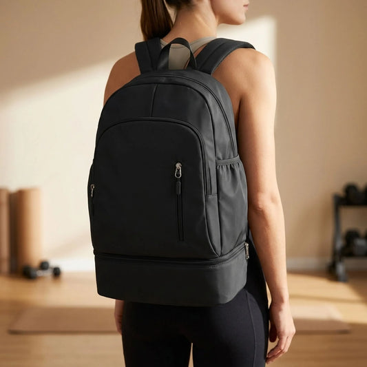 Sports Rucksack With Shoe Compartment -  Ginger