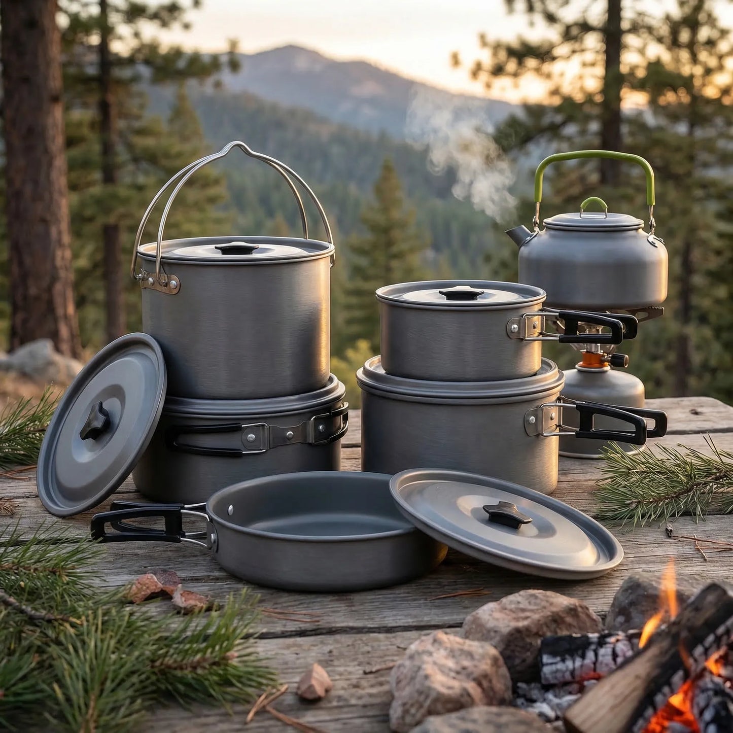 Stackable Outdoor Cookware Set -  Campouri