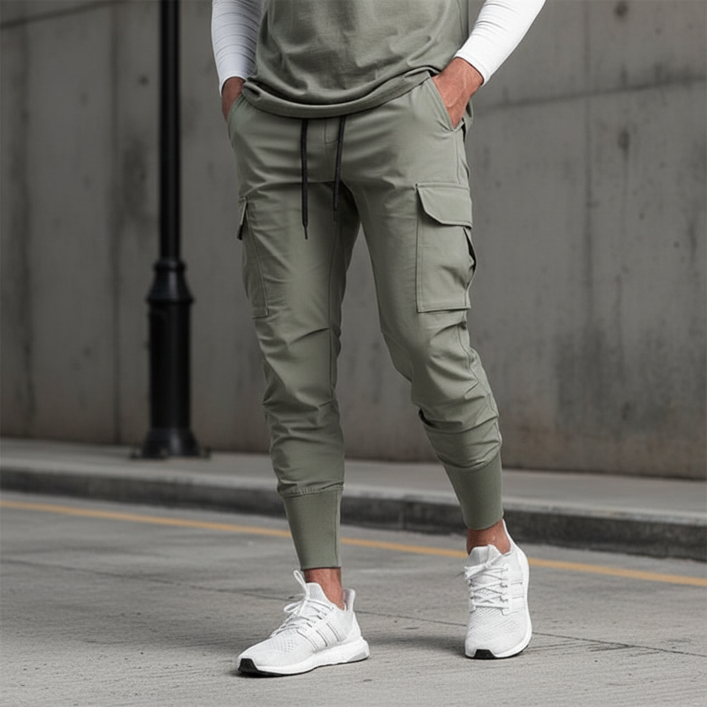 Stretchstoff Joggerhose Mit Taschen -  Francis