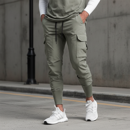 Stretchstoff Joggerhose Mit Taschen -  Francis