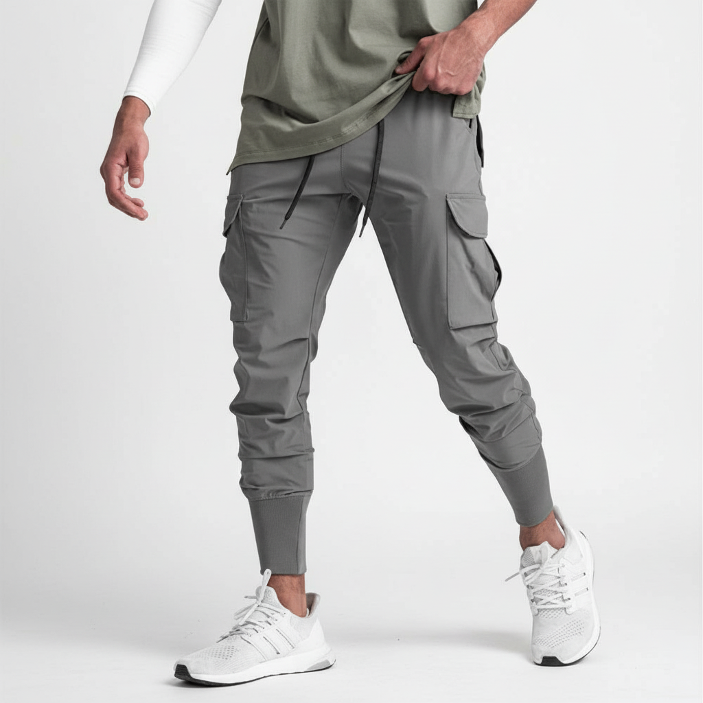 Stretchstoff Joggerhose Mit Taschen -  Francis