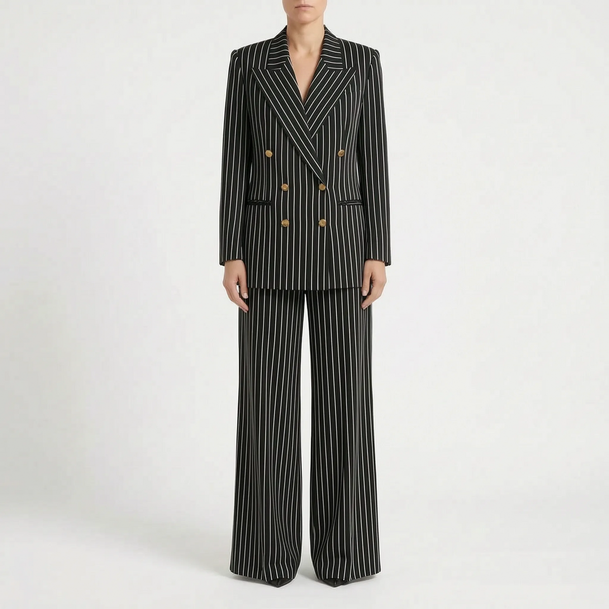Striped Women Pant Suit -  Courtney