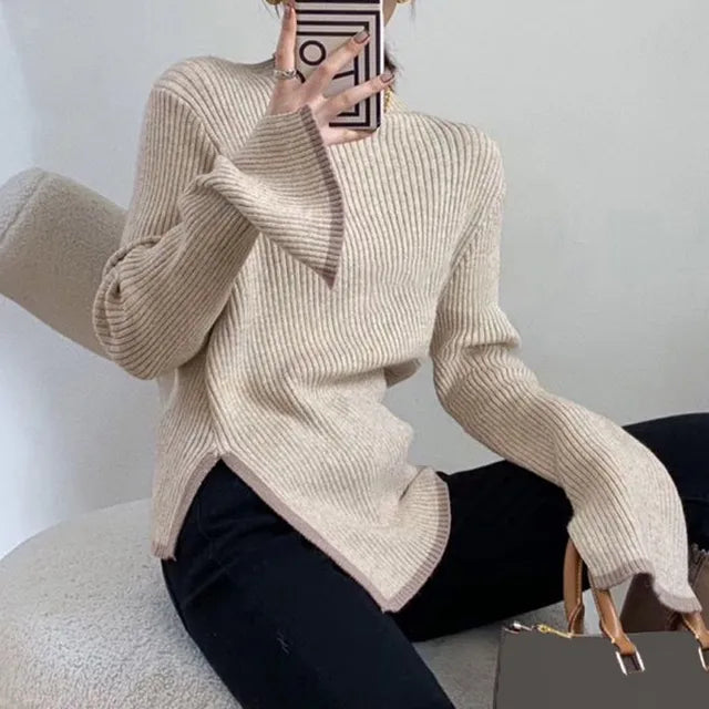 Ladies' Sweater with High Neck – Selina