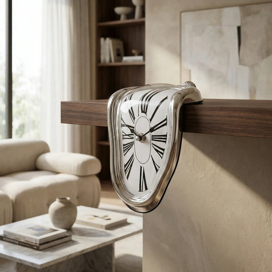 Surreal Sculptural Mantel Clock - Meltique