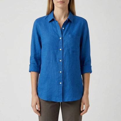 Tailored Button-Up Summer Shirt - Esther