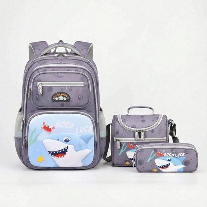 Three-Piece Coordinated School Bag Set - Ruksor