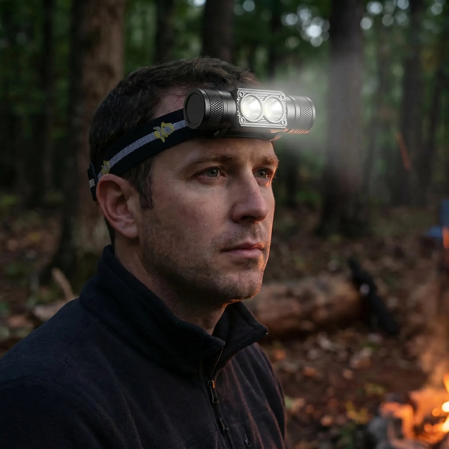USB Rechargeable LED Head Torch -  Torchlux