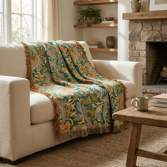 Vintage Floral Throw Blanket - Floravell