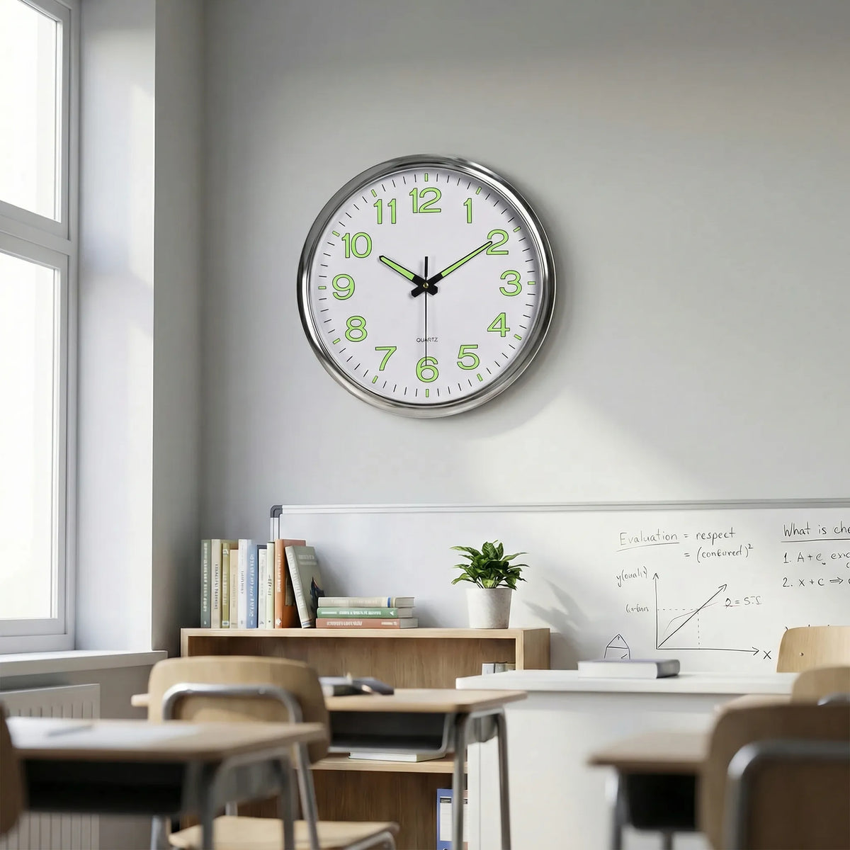Wall Mounted LED Clock - Quietime