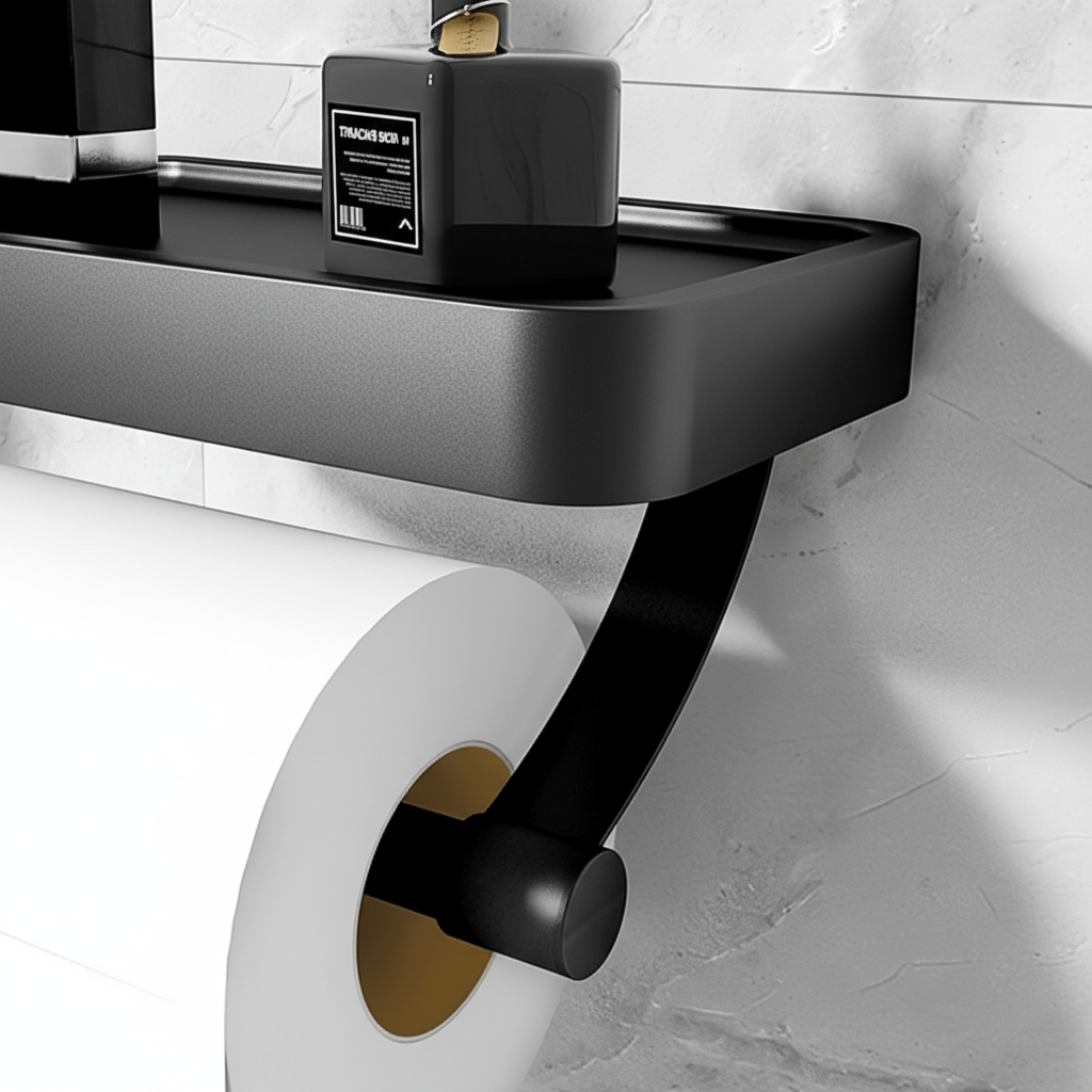 Wandmontierter Toilettenpapierhalter - AeroTray