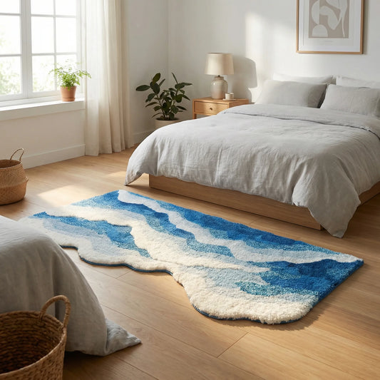Wave Shaped Bedroom Rug - WaveLoom