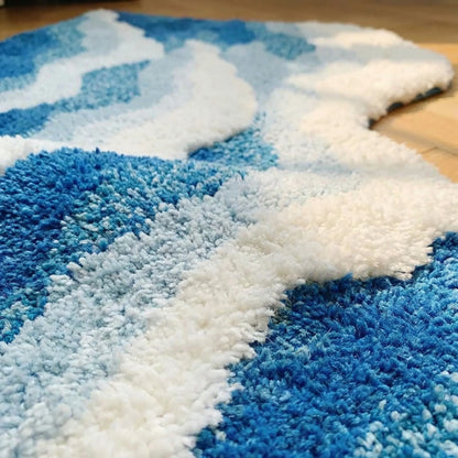 Wave Shaped Bedroom Rug - WaveLoom