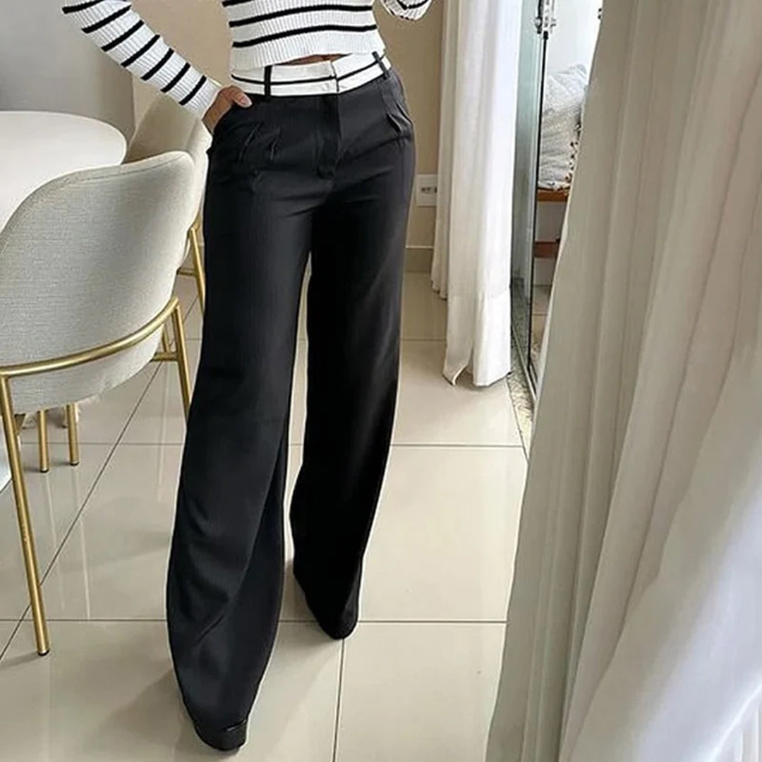 Two-piece Women's Autumn Set with Stripes – Isabelle