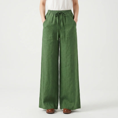 Wide-Leg Casual Trousers -  Sadie