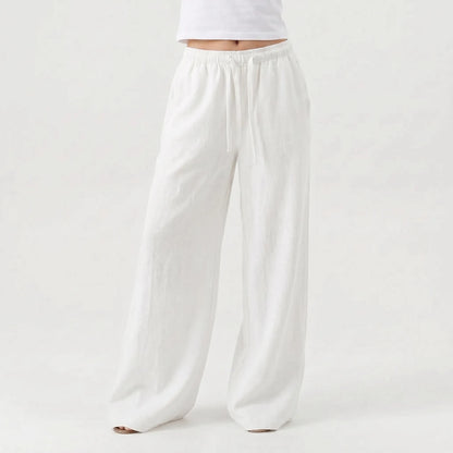 Wide Leg Casual Trousers -  Josephine