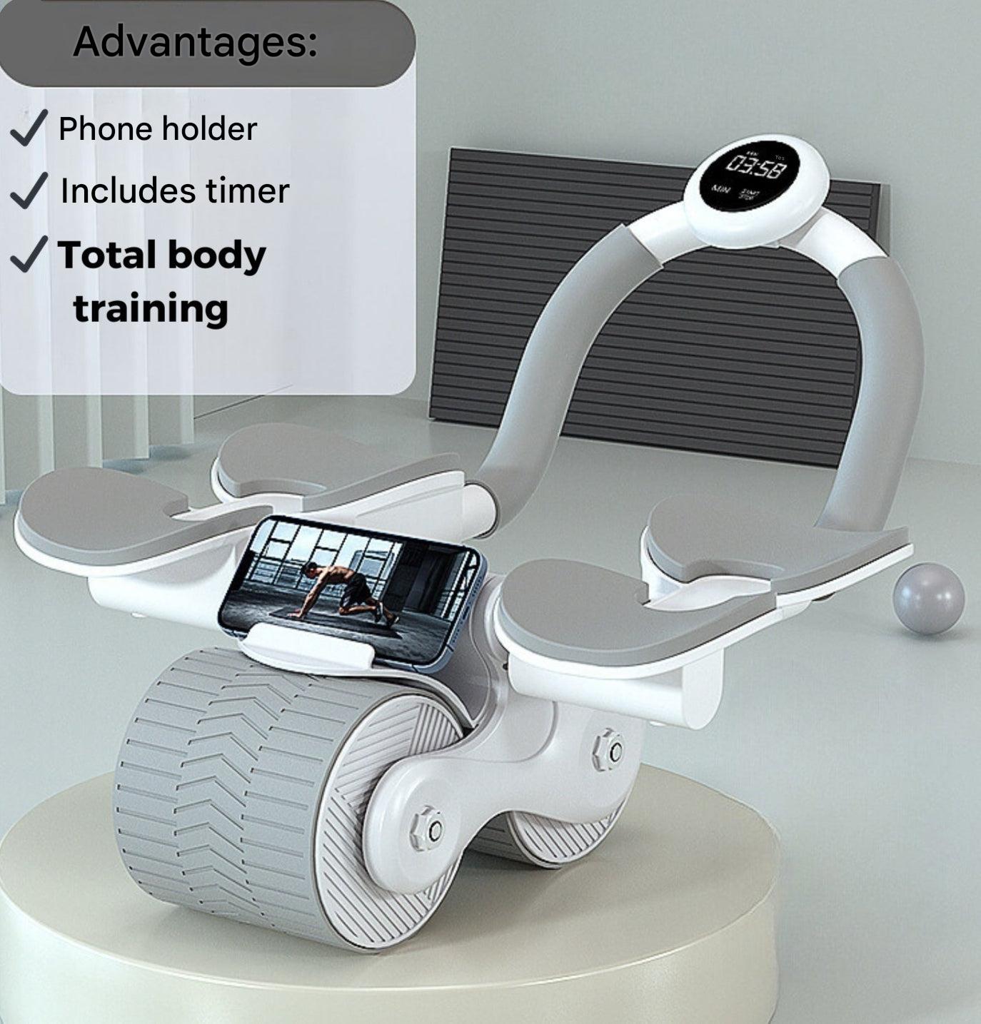 Abdominal trainer - CoreRoller Max-Orange-Nora Luxe