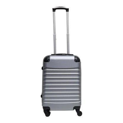 ABS hard shell suitcase – Siena-Silver-XS (26 L)-Nora Luxe