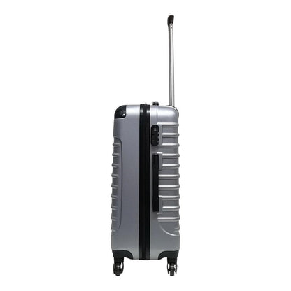 ABS hard shell suitcase – Siena-Silver-XS (26 L)-Nora Luxe