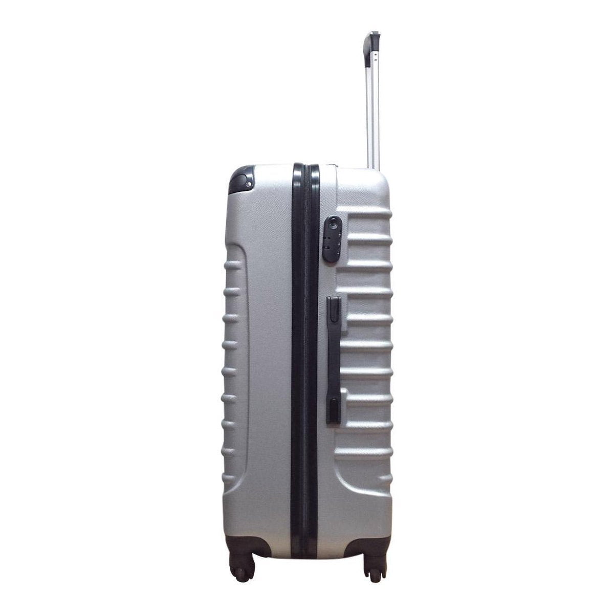 ABS hard shell suitcase – Siena-Silver-XS (26 L)-Nora Luxe