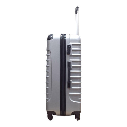 ABS hard shell suitcase – Siena-Silver-XS (26 L)-Nora Luxe