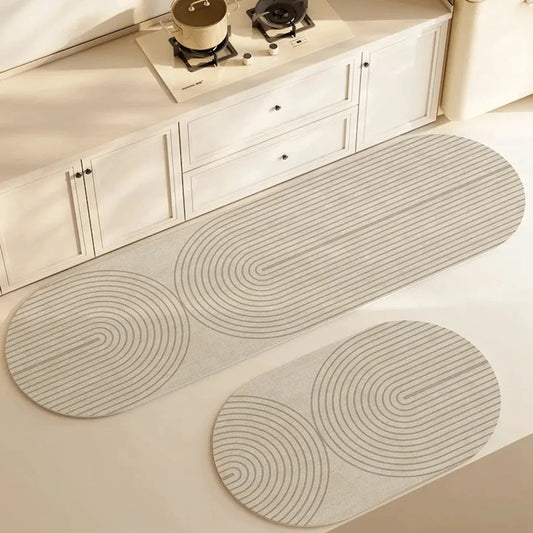 Absorbent Non-Slip Kitchen Mat - DryLane-Model B-40x60cm-The Livary