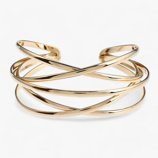 Adjustable cuff bracelet - Liora-Gold-Nora Luxe
