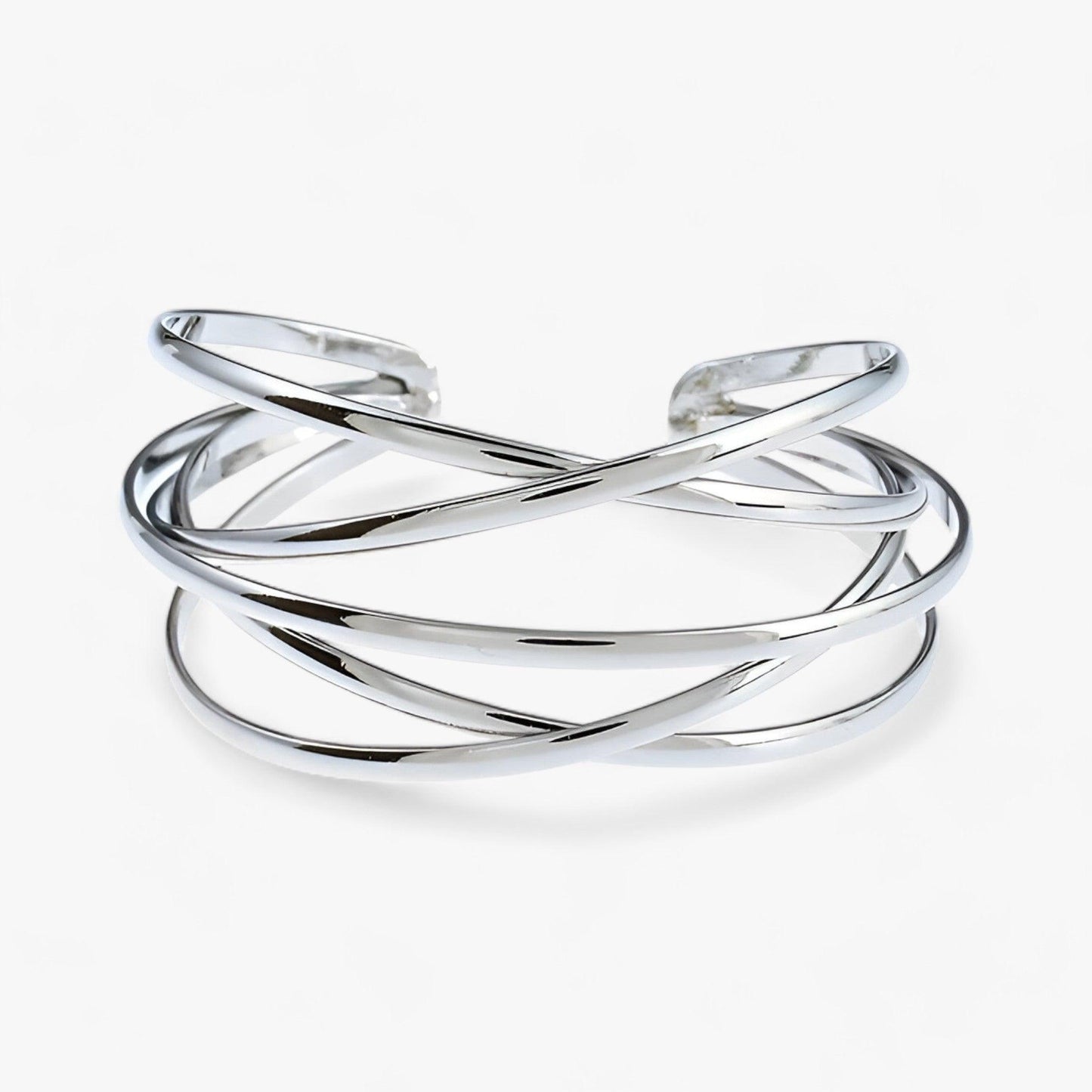 Adjustable cuff bracelet - Liora-Silver-Nora Luxe