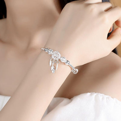 Adjustable Dreamcatcher Bracelet of 925 Silver - Lisa-Nora Luxe