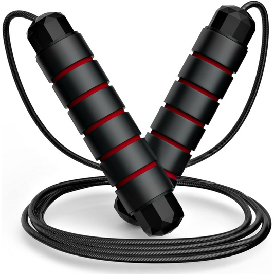 Adjustable Tangle-Free Skipping Rope for Fitness-Red-Nora Luxe