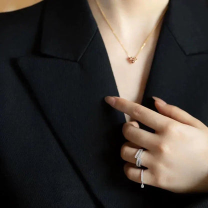 Adjustable Water Drop Ring - Isaline-Gold-Nora Luxe