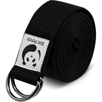 Adjustable Yoga Strap for Stretching-Black-70.87 in-Nora Luxe