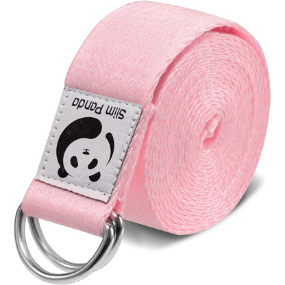 Adjustable Yoga Strap for Stretching-Light pink-70.87 in-Nora Luxe