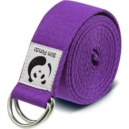 Adjustable Yoga Strap for Stretching-Purple-70.87 in-Nora Luxe