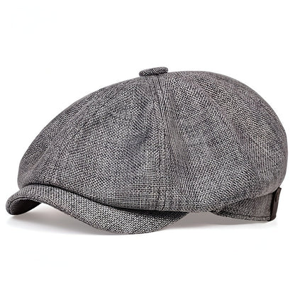 Airy retro men's cap for spring and summer – Alfie-Dark grey-The Livary