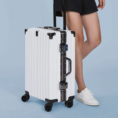 Aluminum frame hard-shell case – Reykjavik-White-S (40 L)-Nora Luxe
