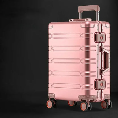 Aluminum-Magnesium Case – Vienna Voyager-Pink-M (65L)-Nora Luxe