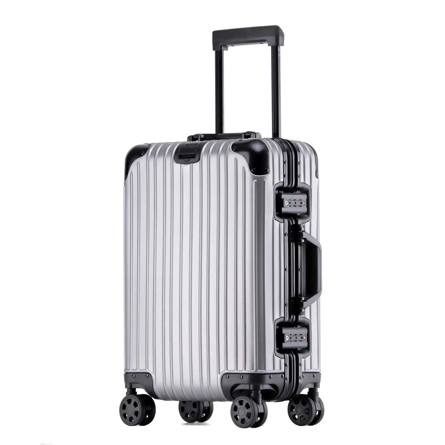 Aluminum-Magnesium hard shell case – Tirana-Gray Black-S (52 L)-Nora Luxe