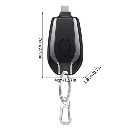Always have a full battery at hand - PocketCharge™-iPhone-Black-Nora Luxe