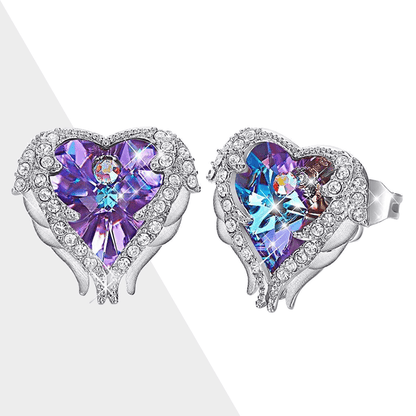 Angel Wing Earrings - Celina-Purple-Nora Luxe