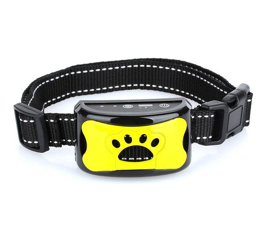 Animal-Friendly Anti-Bark Dog Training Collar - CalmVibes-Yellow-Nora Luxe