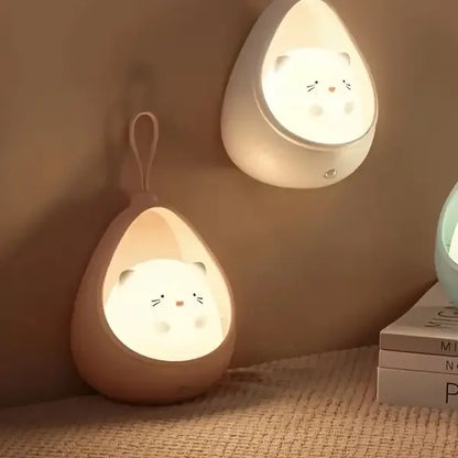 Animal Night Light - PurrLight-Pink-Kitten-Nora Luxe