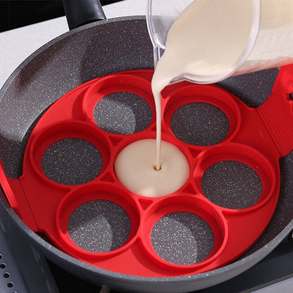 Anti-stick Pancake Pan - FlipMaster-Red-Circle-Nora Luxe